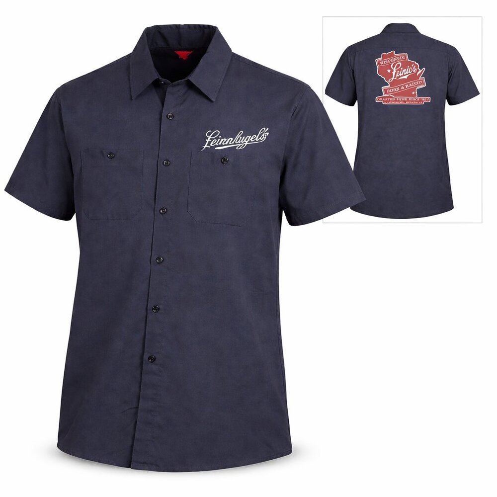 Red Kap Work Shirt‎ Leinenkugel's Wisconsin Craft Beer Utility Large Streetwear